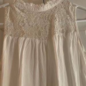 White lace top